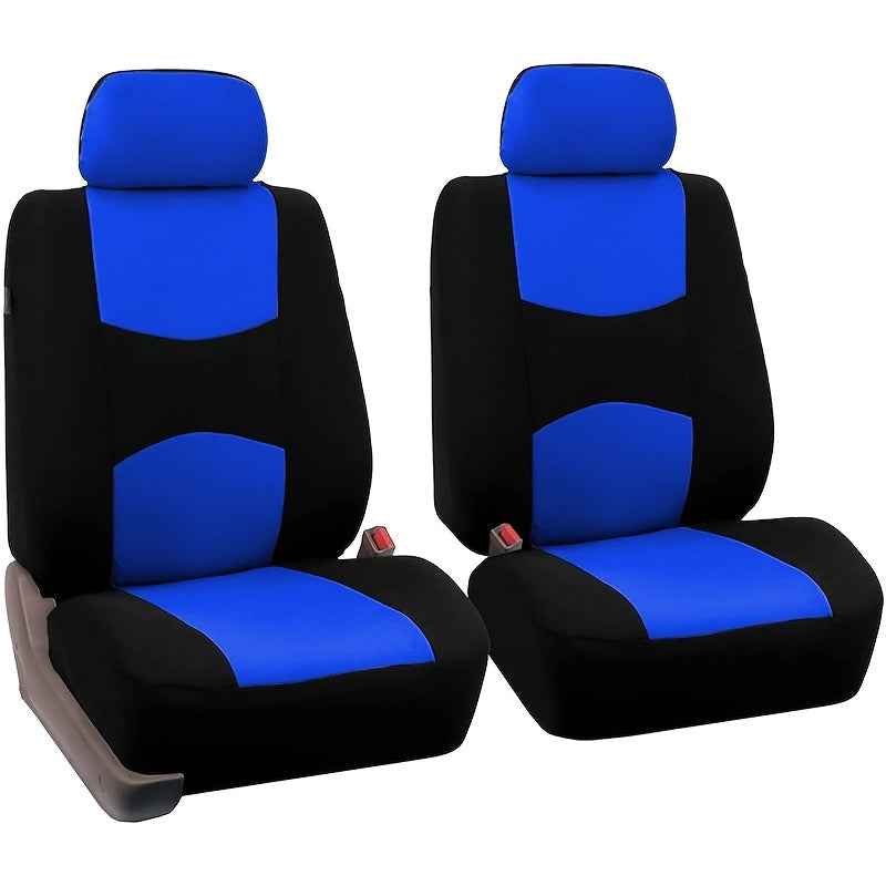 Car Seat Covers, Polyester Pink Purple Gray Black Tan Blue Red Rosy Car Seat Cushion Universal Car Seat Protector Car Decoration Auto Car Accessories