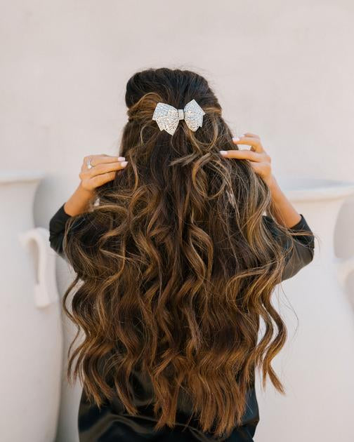 Delight Rhinestone Ribbon Hair Clip