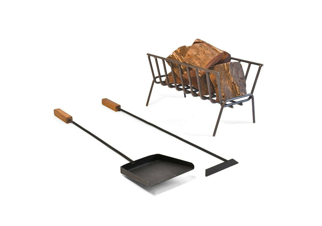 Argentine Iron Set Asado Parrilla Argentina Brazier + BBQ Fireplace Tools