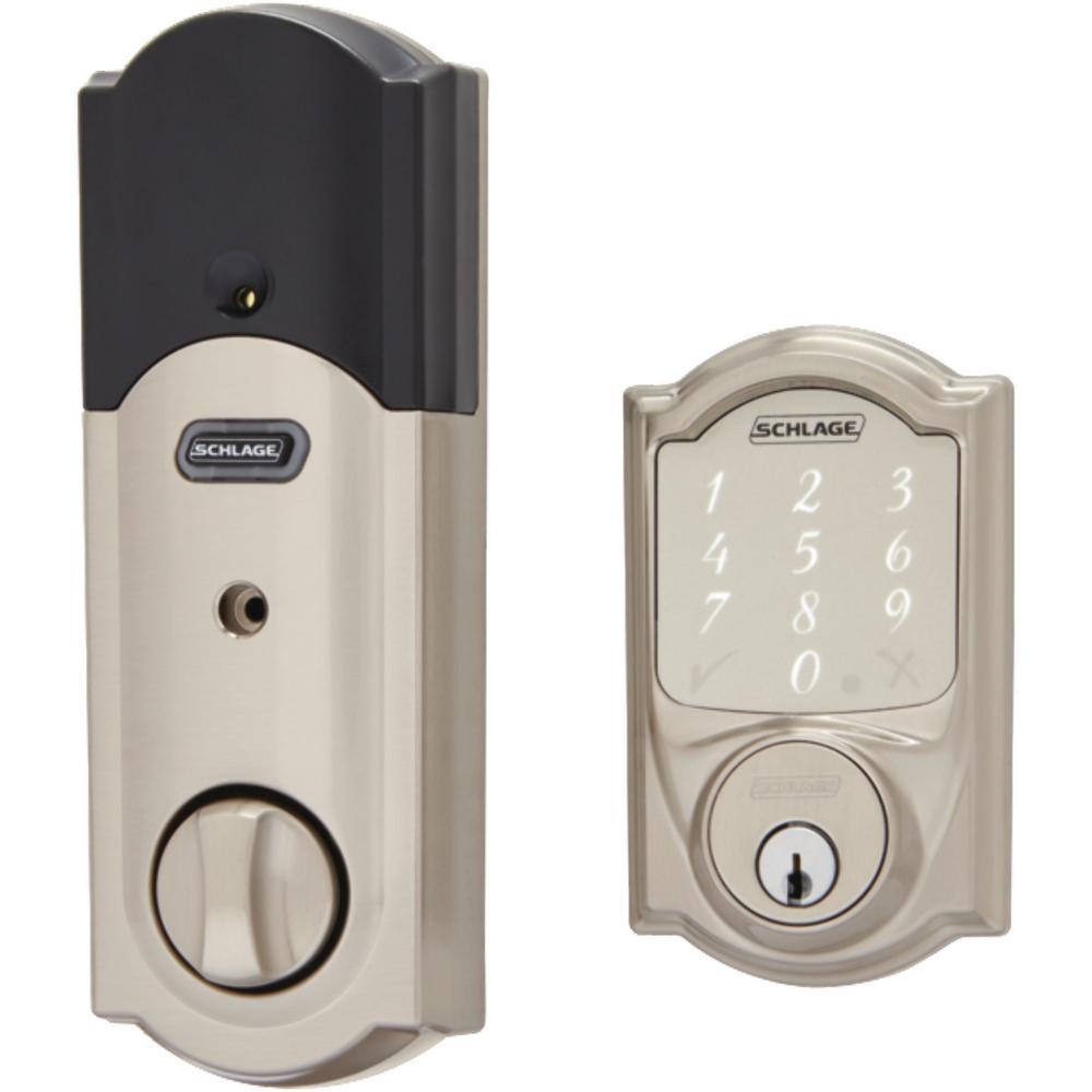 Camelot Satin Nickel Sense Smart Door Lock