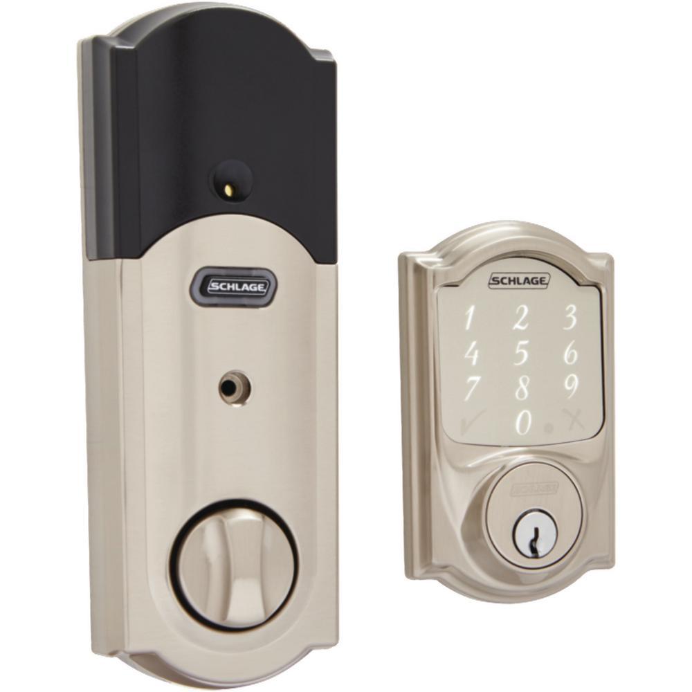 Camelot Satin Nickel Sense Smart Door Lock