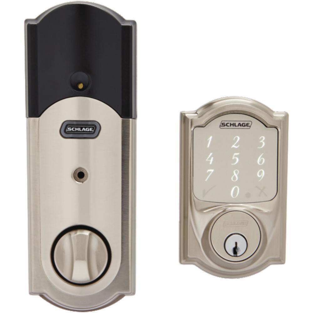 Camelot Satin Nickel Sense Smart Door Lock