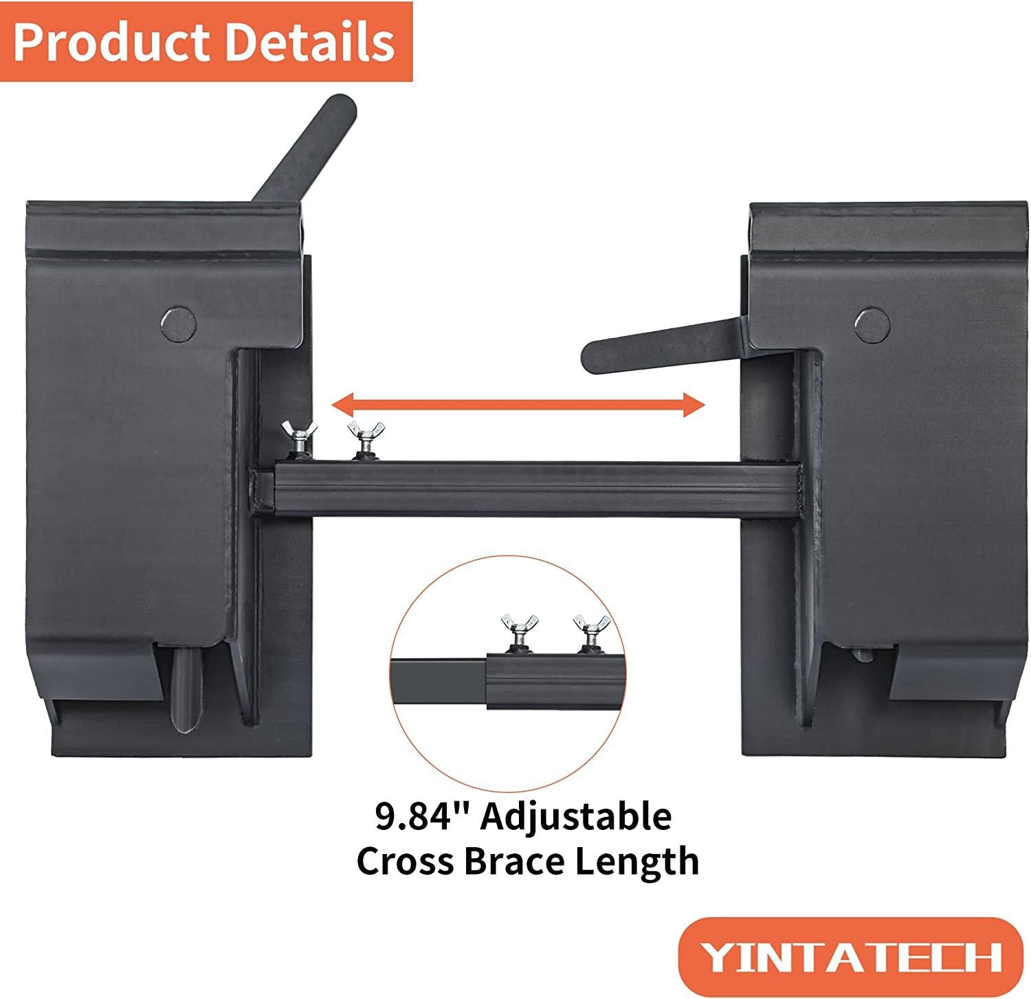 YINTATECH  Attach Adapter Skid Steer Attachment Universal Skid Steer  Tach Conversion Adapter Plate Compatible for Kubota Bobcat