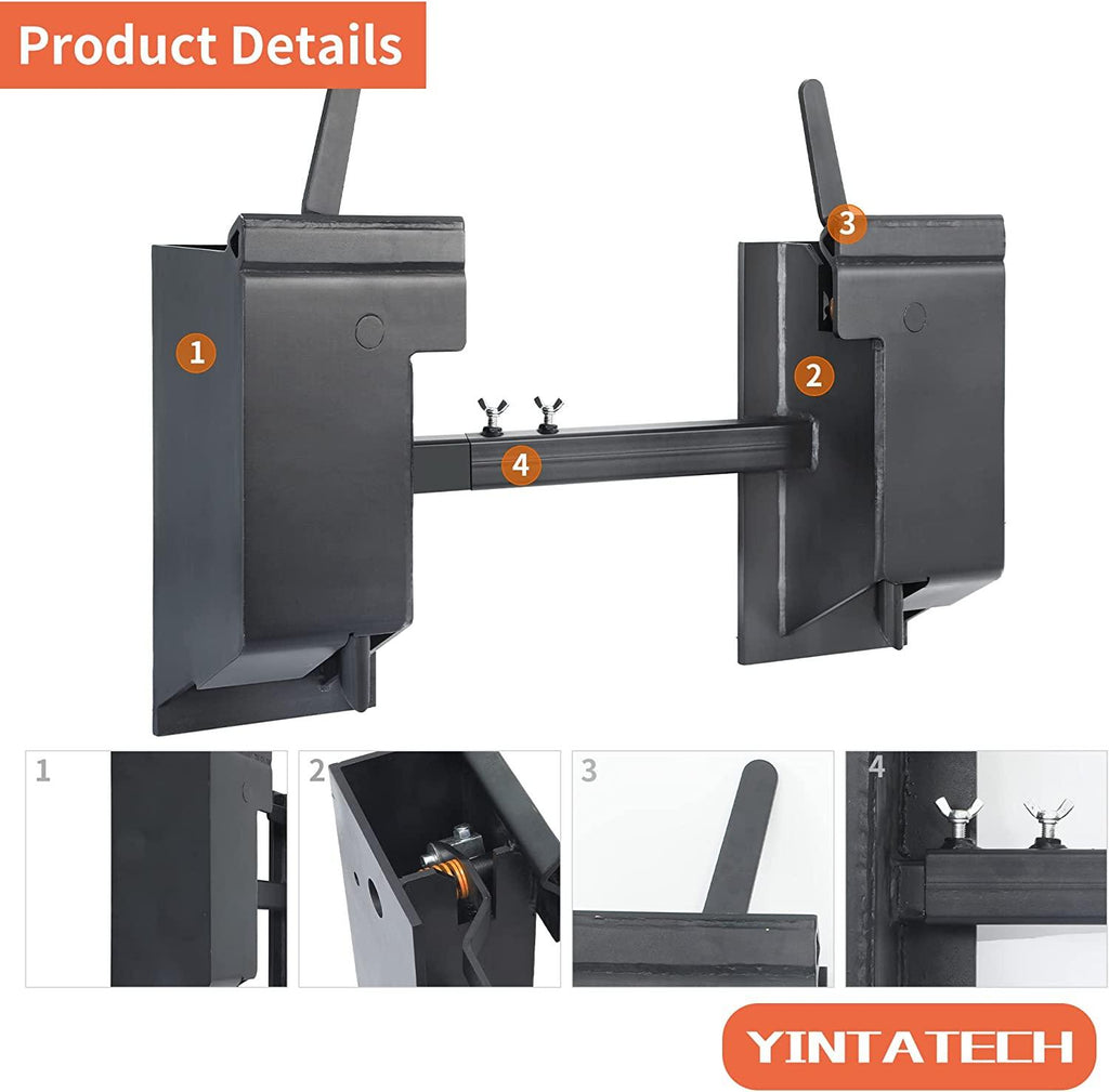 YINTATECH  Attach Adapter Skid Steer Attachment Universal Skid Steer  Tach Conversion Adapter Plate Compatible for Kubota Bobcat