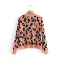 vintage leopard print knitted sweater