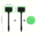 Car Glass Plastic Cleaning Brush With A Replacement Detachable Brush Head