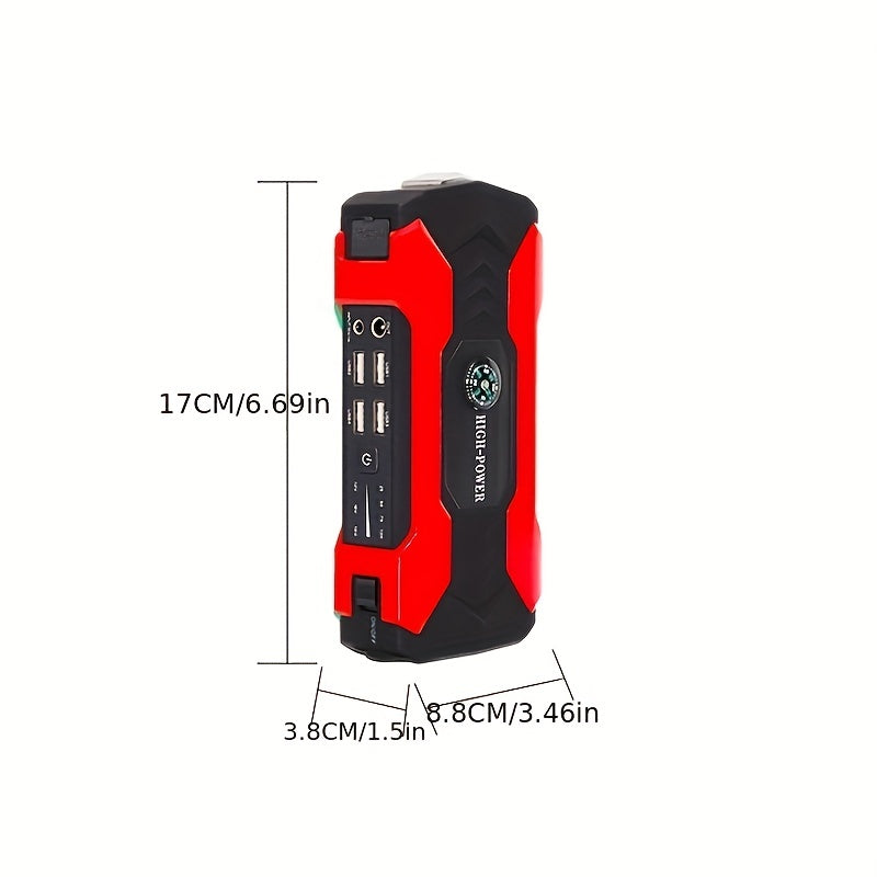12V 200A Car Jump Starter, Portable Power Bank Starting Device, Diesel Petrol Powered 8000mAh Power Charger For Car Battery Booster