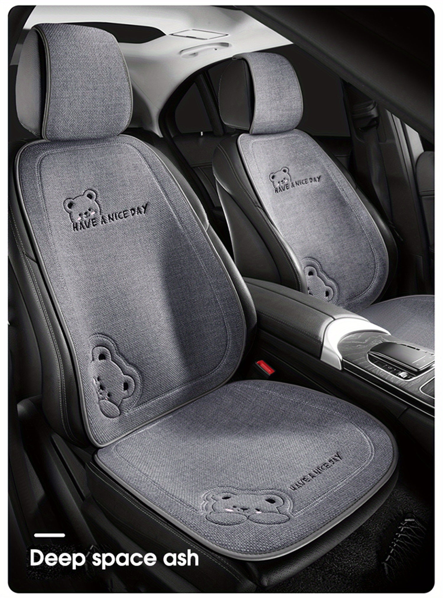 Car seat cartoon cute four seasons pad car butt pad simple car pad car seat pad back row non-slip breathable seat cover  car accessories