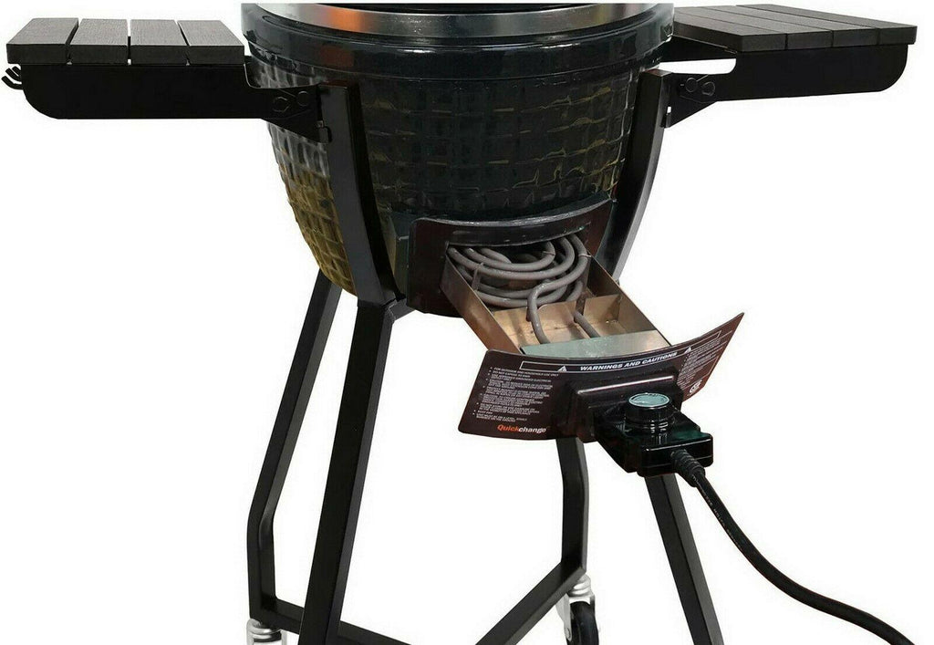 Electric Kamado Grill 2 Tier CooSmoker Grates  Icon Cadet Plus