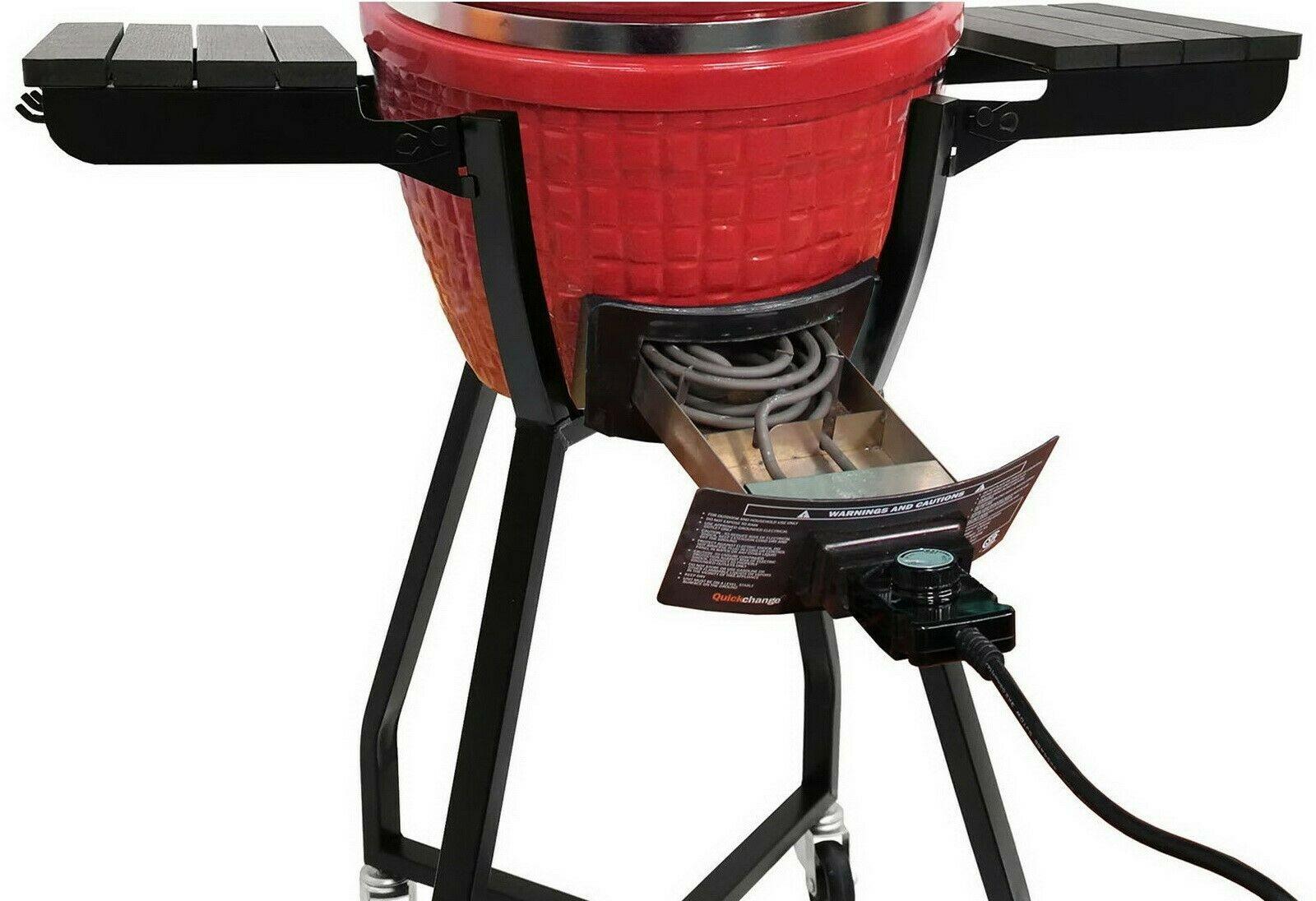 Electric Kamado Grill 2 Tier CooSmoker Grates  Icon Cadet Plus