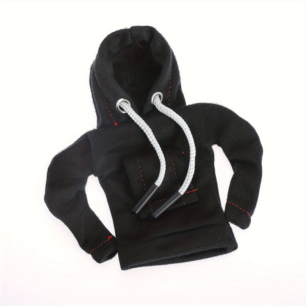 LarSize Universal Car Gear Shift Cover Hoodie, Fashionable Mini Hooded Sweatshirt For Auto Gear Stick Shifter Knob, Interior Accessories Decor