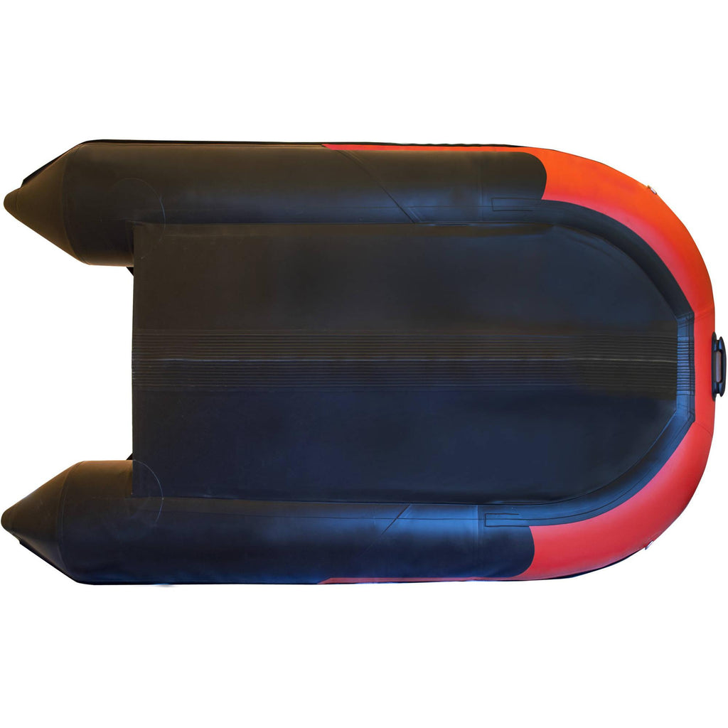 ALEKO Inflatable Boat - Aluminum Floor - 8.4 Feet - Red and Black