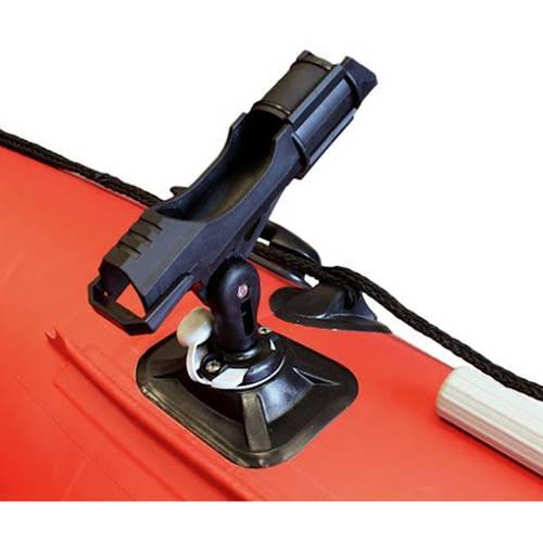 ALEKO Inflatable Boat - Aluminum Floor - 8.4 Feet - Red and Black