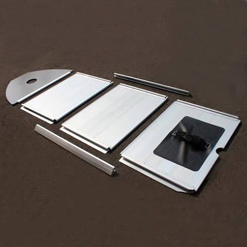 ALEKO Inflatable Boat - Aluminum Floor - 8.4 Feet - Red and Black