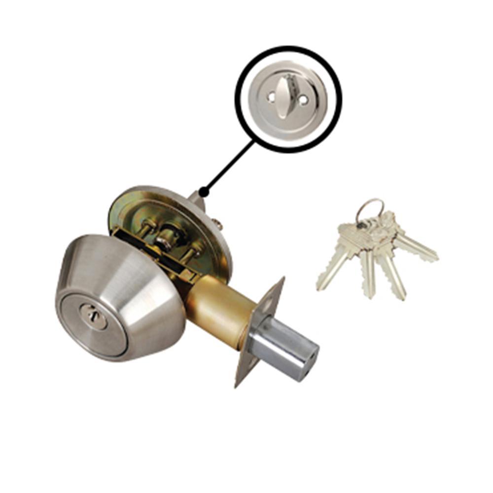 Steel Entry Door Lever Combo Lock Set with Deadbolt and 4 SC1 Keys, Keyed Alike (12-Pack)