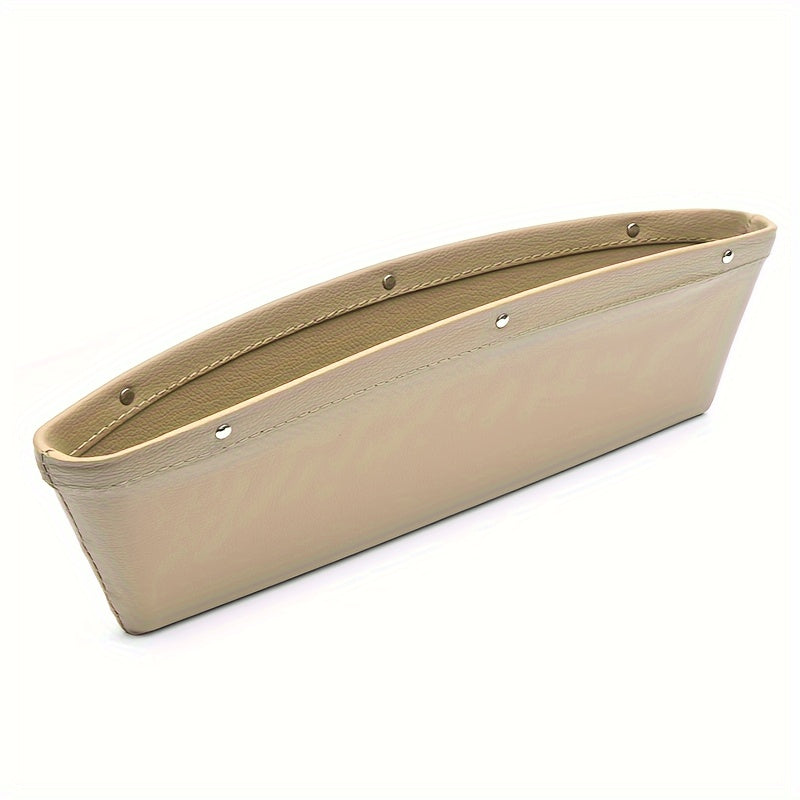 Car Seat Gaps Universal StoraBox Clip Seam Organizer Waterproof Car StoraBag PU Leather Sundries Box For Car