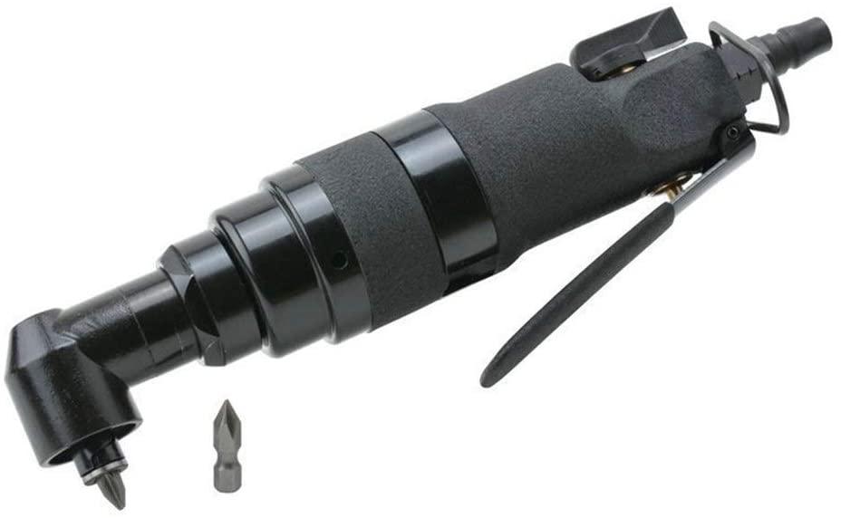 OUPPENG Portable Practica Pneumatic High Torque Right Angle Pneumatic Screwdriver, 90° Pneumatic Screwdriver Industrial Grade Hand Tool Hand Tools Industrial