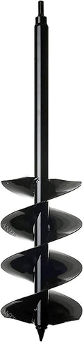 Power Planter Auger Drill Bit Extension (7" x 28") with 1/2" Non-Slip Hex Drive — Garden Auger for Planting Gallon Potted Plants and Post Holes — Auger Digging Tool for Dirt, Clay, Soil and Sand