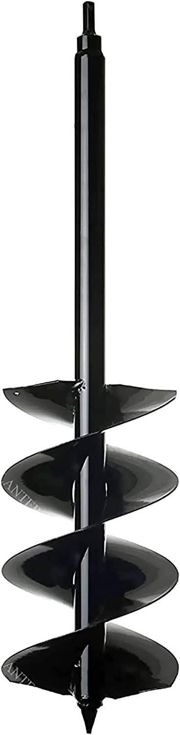 Power Planter Auger Drill Bit Extension (7" x 28") with 1/2" Non-Slip Hex Drive — Garden Auger for Planting Gallon Potted Plants and Post Holes — Auger Digging Tool for Dirt, Clay, Soil and Sand