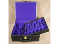 Dlx Black Vinyl Chess Box