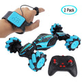 2 Pack Remote Control Stunt Toy Car, 2.4G Gesture Sensing Remote Control Stunt Car with 4WD, Off-Road &amp; Sports Status, 45 Minutes Standby Suitable for Any Terrain, Children Gift