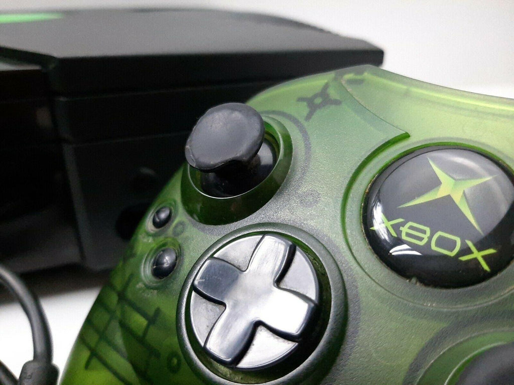 Original Microsoft Xbox Console Bundle w/ 2 Controllers, Cords 4 Games Works