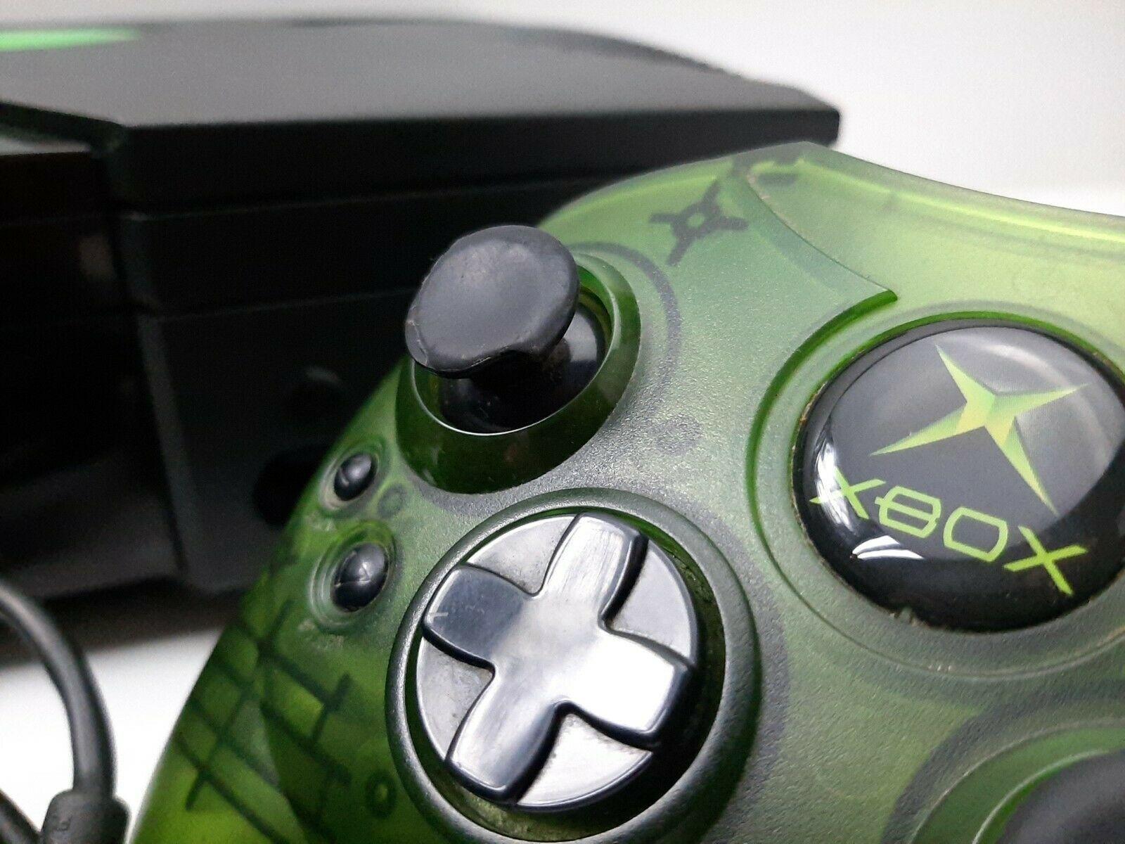 Original Microsoft Xbox Console Bundle w/ 2 Controllers, Cords 4 Games Works