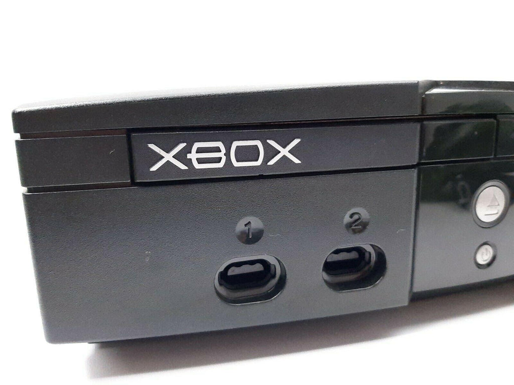 Original Microsoft Xbox Console Bundle w/ 2 Controllers, Cords 4 Games Works
