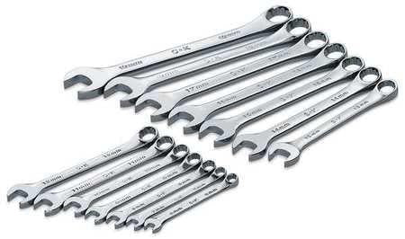 SK Hand Tools 86222 Wrench Set Combination 14 Pc Metric Hi Polish