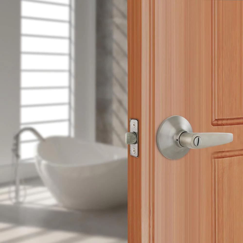 Olympic Stainess Steel Bed/Bath Privacy Door Lever