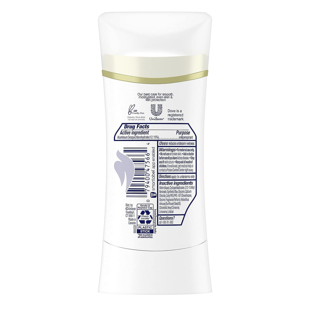 Dove Ultimate Antiperspirant Deodorant Stick Peony and Rose Water 2.6 oz 2 Count, RED
