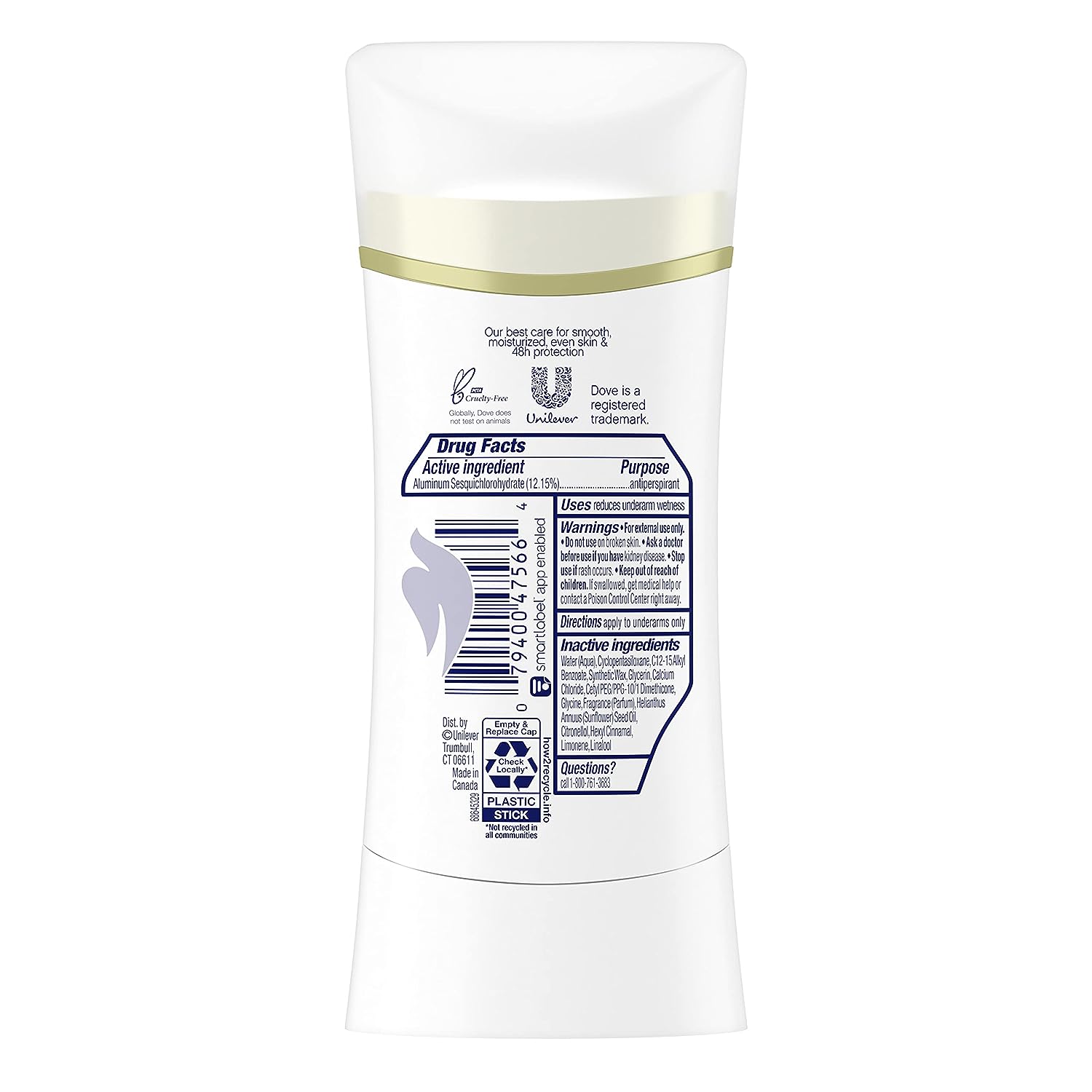 Dove Ultimate Antiperspirant Deodorant Stick Peony and Rose Water 2.6 oz 2 Count, RED