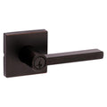 Halifax Square Venetian Bronze Keyed Entry Door Lever Featuring SmartKey Security