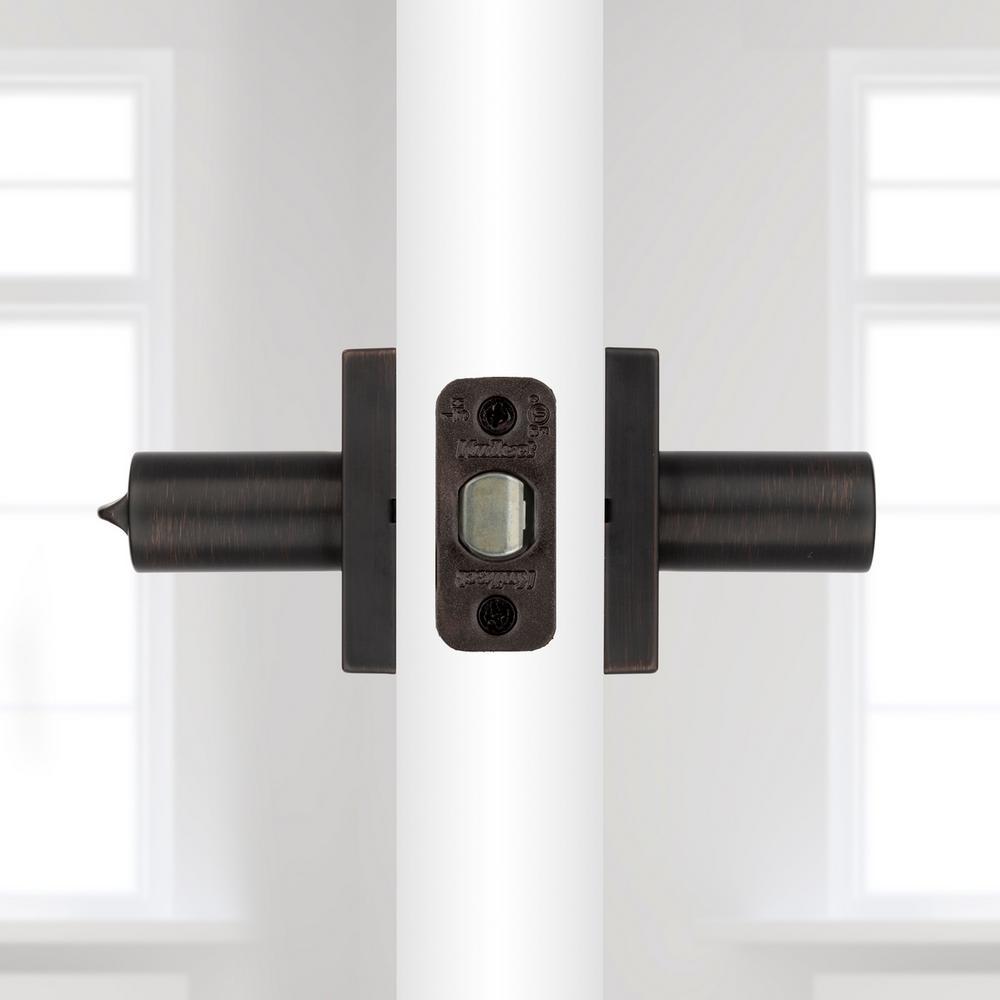 Halifax Square Venetian Bronze Keyed Entry Door Lever Featuring SmartKey Security