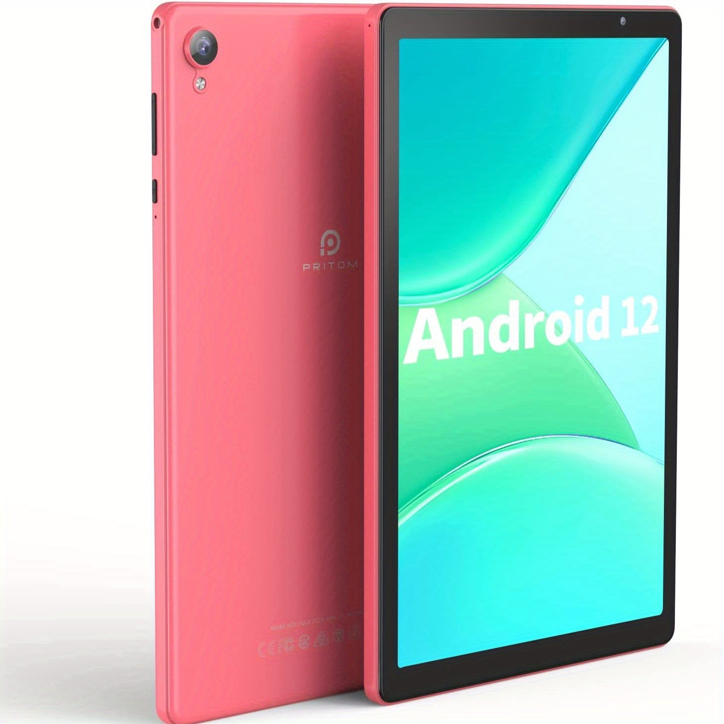 PRITOM 10-inch Compatible With Android 12 Tablet, 4GB DDR (2GB+2GBExpansion)RAM, 32GB ROM, 6000MAh, Quad Core Processor, 10 Inch Tablet, For Android Tablet High-definition IPS Screen, Camera, Wi Fi, For Google,PC,Pad Tablet