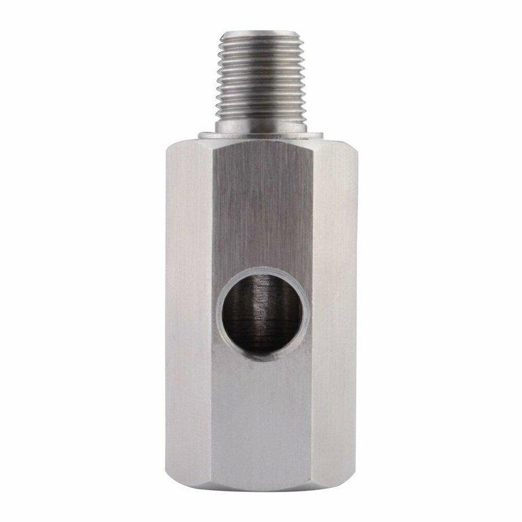 Oil Pressure Sensor Tee 1/8''NPT to Adapter Fitting Turbo Supply Feed Line Gauge