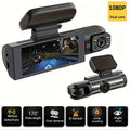 Dash Camera Front And Inside,3.16inchdash Cam 1080P, G Sensor HD Night Vision Loop Recording Wide Angle Car DVR (blue Photodiode Position Is Random)