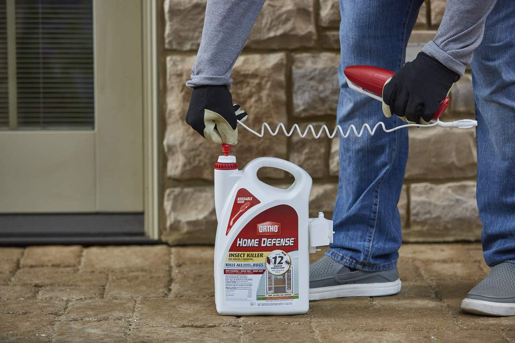 Ortho Home Defense Insect Killer for Indoor &amp; Perimeter2 - With Comfort Wand, Long-Lasting Control, Kills Ants, Cockroaches, Spiders, Fleas &amp; Ticks, Non-Staining, Odor Free, 1.1 gal., 2-Pack
