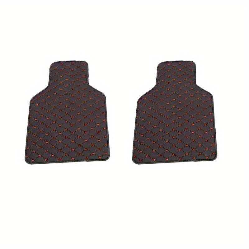 2pcs/4pcs Car Floor Mats Universal Waterproof Front Rear Full Set Auto Rugs Leather Car Carpet Accessories Interior