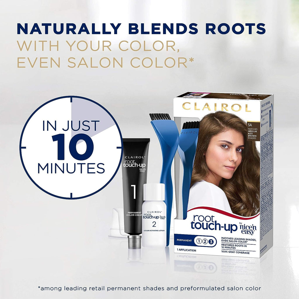 Clairol Root Touch-up by Nice'n Easy Permanent Hair Dye, 9A Light Ash Blonde Hair Color, Pack of 1