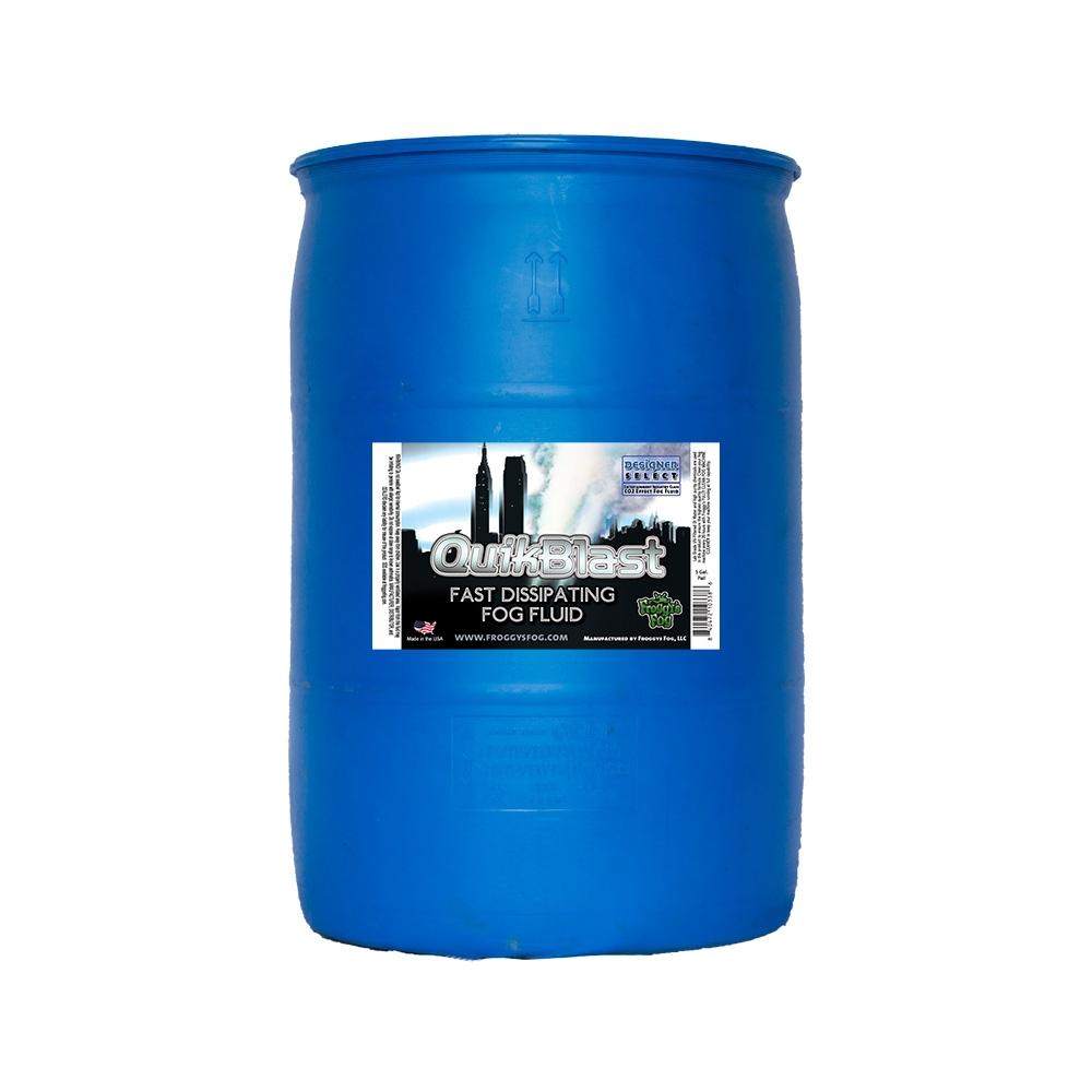 Quikblast Fog Juice - CO2 Blast Effect Fog Machine Fluid - Best for Chauvet DJ Geysers - 55 Gallon Drum
