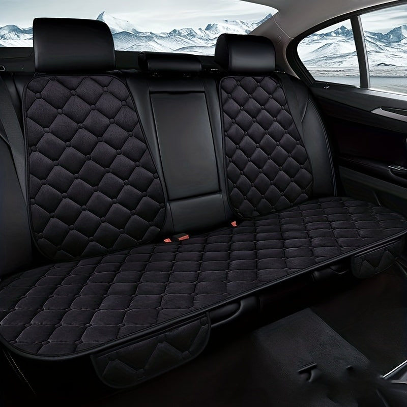 Plush Car Seat Cover Rear Cushion Breathable Protector Mat Pad Universal Auto Interior Back Rear Backrest Seat Cushion