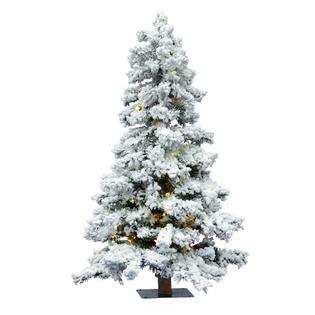 Vickerman 7' x 47" Flocked Spruce DuraLit LED400WW - A806271LED
