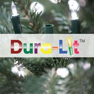 Vickerman 7' x 47" Flocked Spruce DuraLit LED400WW - A806271LED