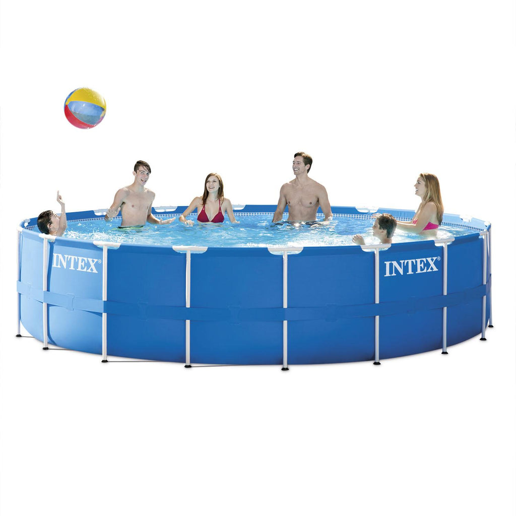 18' x 48" Metal Frame Above Ground Pool with Filter Pump