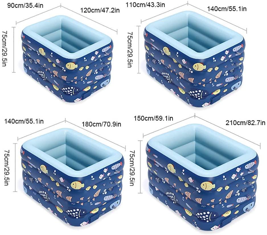 LTING Paddling Pool for Kids,Wireless Automatic Inflatable Swimming Pool Outdoor PVC Pool Baby Children Home Swimming Pool