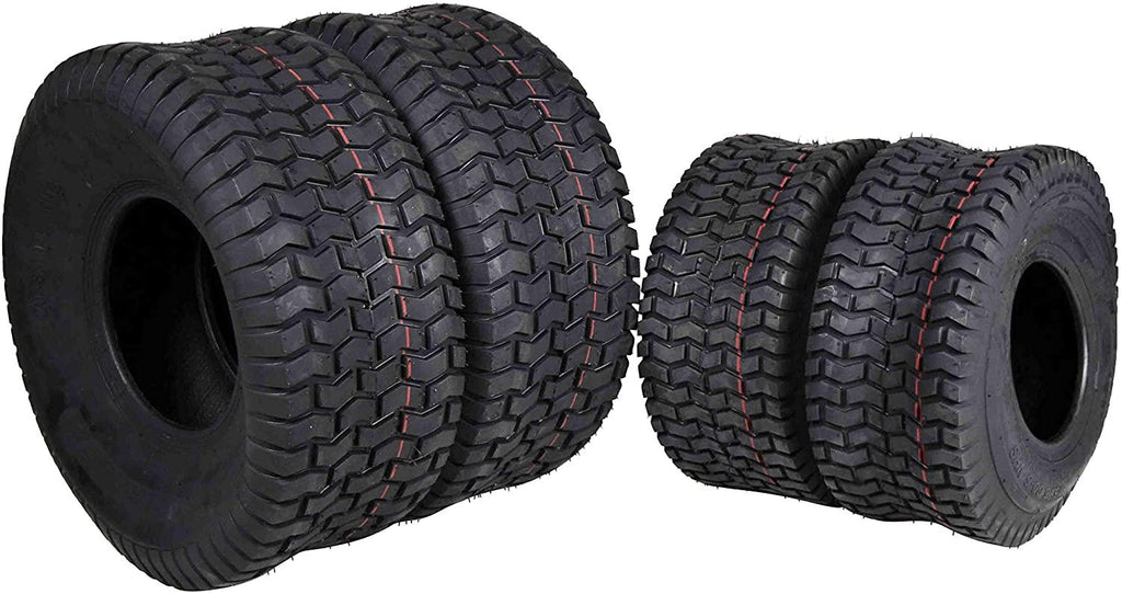 4 New MASSFX Lawn Mower Tires 15x6-6 20x8-8 4 PLY Four Pack Lawn & Garden