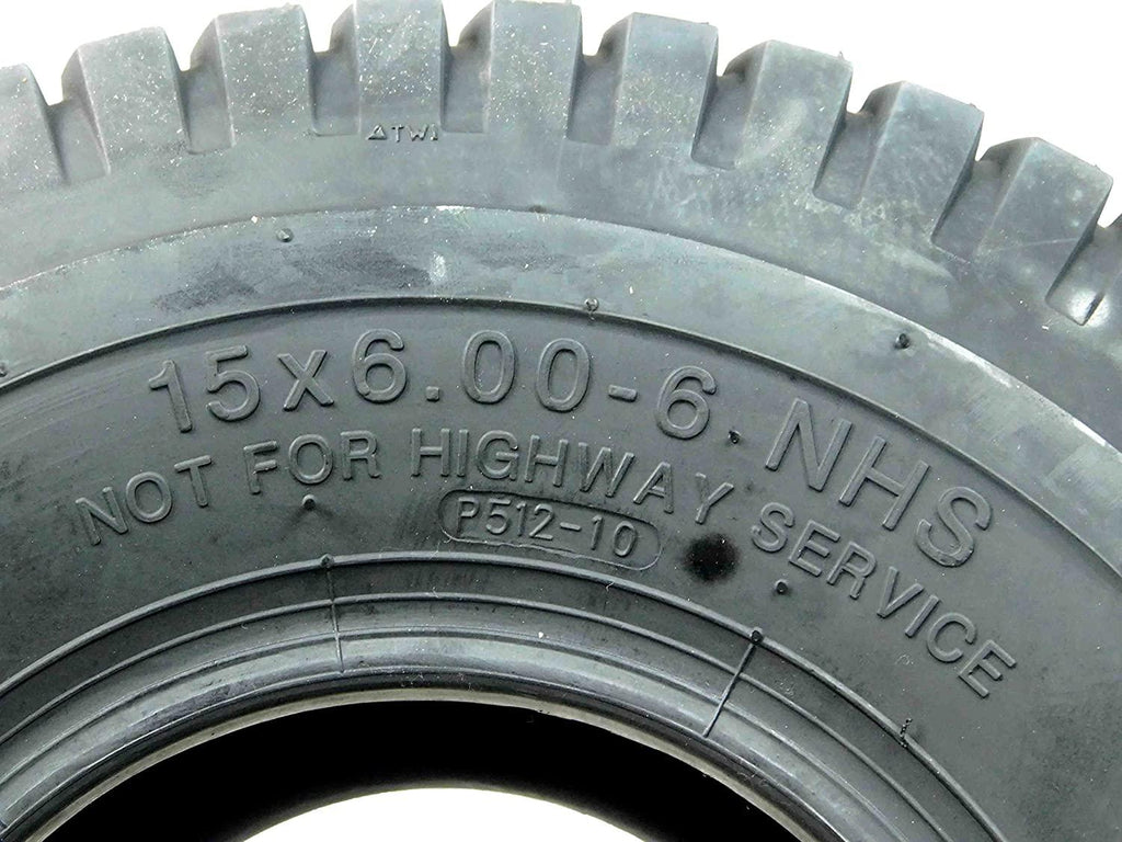 4 New MASSFX Lawn Mower Tires 15x6-6 20x8-8 4 PLY Four Pack Lawn & Garden