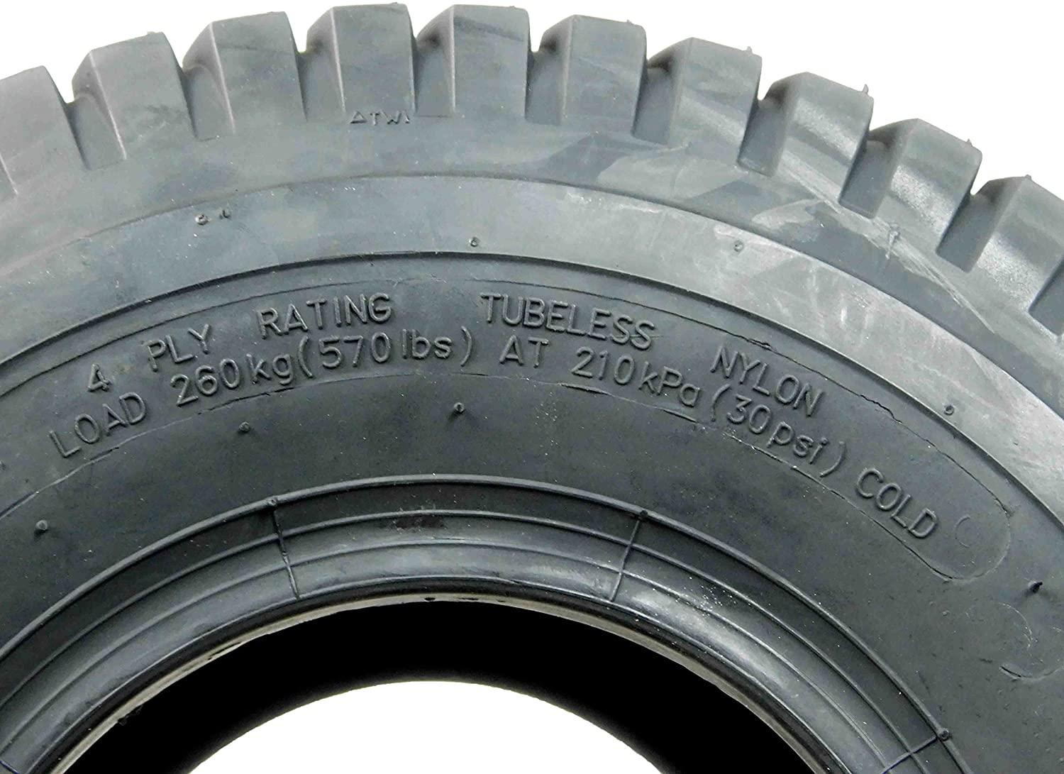 4 New MASSFX Lawn Mower Tires 15x6-6 20x8-8 4 PLY Four Pack Lawn & Garden