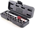 Peixiang Sturdy 1/4 Inch Dr 2-15Nm Adjustable Road Carbon Hand Bicycle Bike Tool Kit with Pro Preset Torque Wrench Hex Bit Set Drill Safety